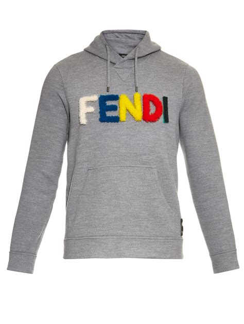 fendi jacket boys|Fendi men's gray pullover hoodie.